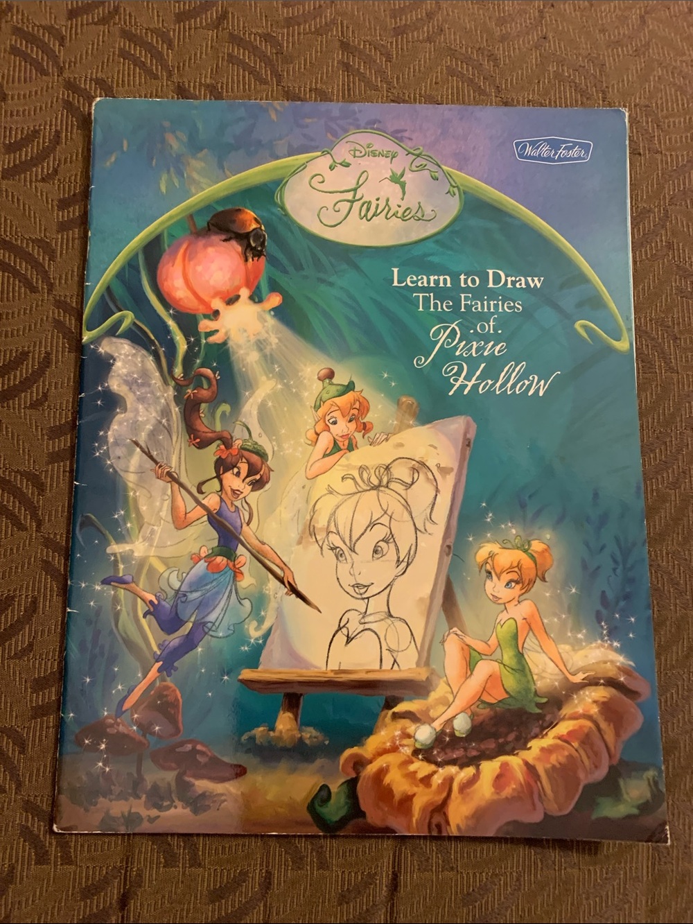 Disney Fairies Pixie Hollow Art Print - Teal, Blue, Green, Pink, Orange